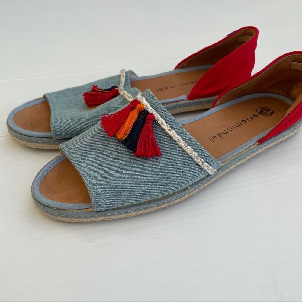 Eric Michael “Electra” style slip-on tassel sandal - Picture 9 of 10